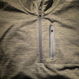 Gray Quarter-Zip Pullover